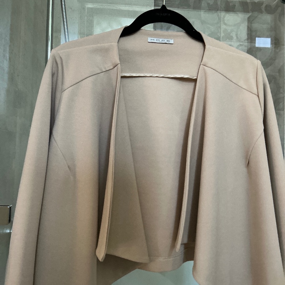 HOPE Draped Open Front Jacket